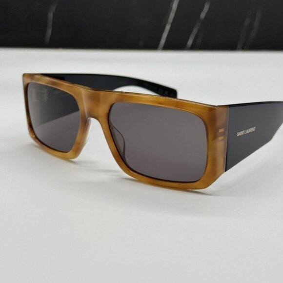 NEW SAINT LAURENT SL635 ACETA 005 SUNGLASSES UNISEX SQUARE HAVANA SL635 005 - Picture 4 of 8